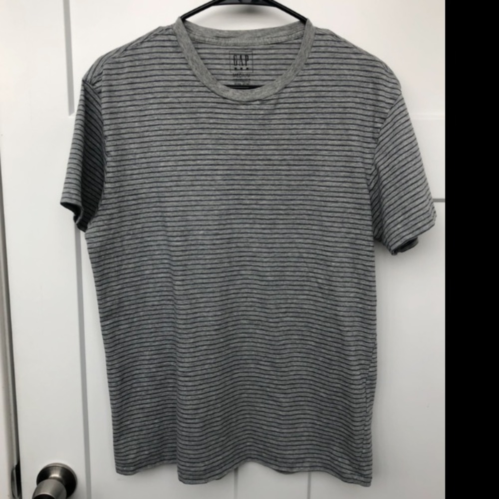 Grey & Blue Striped Gap T-Shirt